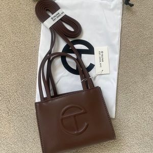 Telfar Chocolate Brown Small Shopping Bag